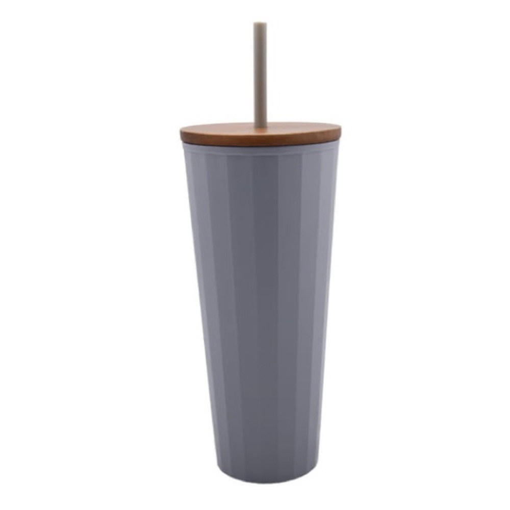 Grey Plastic Textured Tumbler
